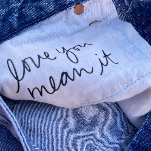 GRLFRND Distressed Raw Hem Cut Off High Waist Denim Shorts Size 27 - Picture 10 of 15